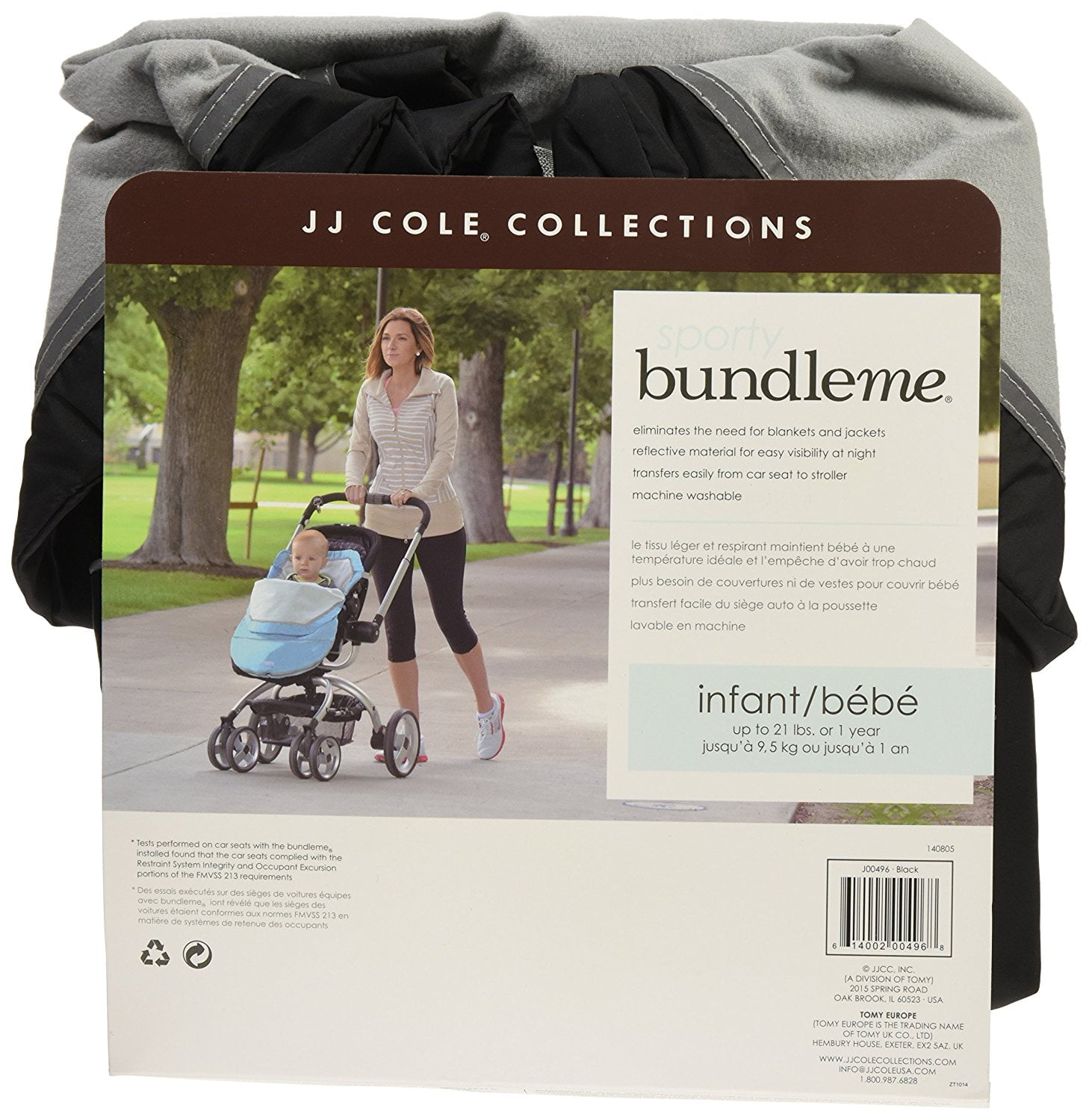 Sporty Bundleme Black Features Reflective Strips For Safety And Visibility At Night By Jj Cole Walmart Com