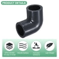 thumbnail image 2 of Conector adaptador en ángulo de 90 grados Uxcell de 6 piezas, accesorio de tubería de socket de 3/4" para línea de agua, gris, 2 of 6