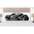 thumbnail image 1 of Motorcycle Headboard, Futuristic Custom Motorcycle Image High Technology Unique Modern Lifestyle Graphic, Upholstered Decorative Metal Bed Headboard with Memory Foam, King Size, Black, by Ambesonne, 1 of 4
