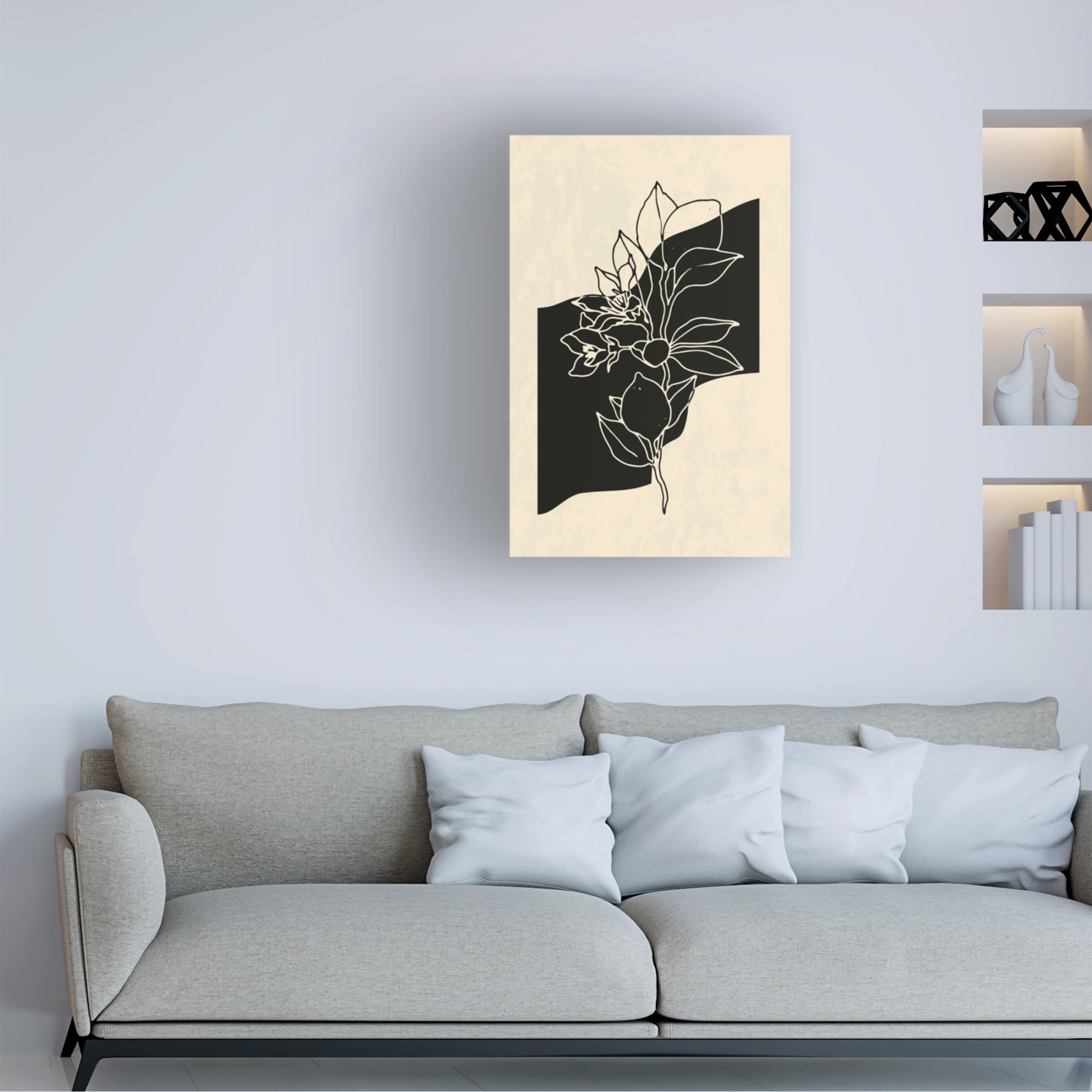 Trademark Fine Art NKTN Abstract Flower 4 Canvas Wall Art