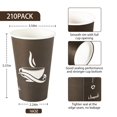 thumbnail image 2 of Vasos de papel desechables LITOPAK 210, paquete de 473 ml (16 oz), 2 of 7