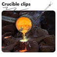 thumbnail image 3 of OULII Black Carbon Steel Crucible Tongs for Jewelry Making Metal Casting Tool Optimal Control 12.5 Inches, 3 of 7