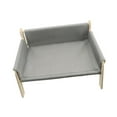 thumbnail image 2 of Silla para mascotas, sofá rascador para gatos, y sueño, cuna para mascotas, cama para mascotas, para conejos, suministros para mascotas, gris, 2 of 8