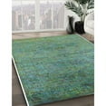 thumbnail image 3 of Ahgly Company Machine Washable Indoor Square Industrial Modern Fall Forest Green Area Rugs, 4' Square, 3 of 7