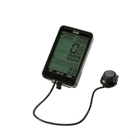 Cycle Computer Wireless Heart Rate Monitor & Cadence Sensor and Speedometer Odometer 3 in 1 Bike Computer