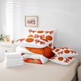 thumbnail image 6 of Erosebridal Basketball Print Bowknot 7-Piece Bedding Comforter Set,Kids Ball Sport Themed King Bedding Sets For Girls,Reversible, 6 of 7