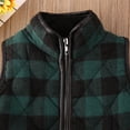 thumbnail image 4 of ITFABS Gilet Thermique à Fermeture Éclair Contrastée pour Filles Garçons 1-6 Ans, 4 of 6