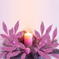 thumbnail image 6 of 20 Pcs Pink Glitter Bay Leaf Sprays Artificial Christmas Tree Picks Sprays 12.7" Tall for Pink Christmas Tree Wreath Swag Floral Arrangement Winter Wedding Bouquet Centerpiece Decoration, 6 of 8