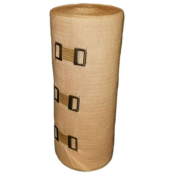 IthacaSports Double Length Premium Elastic Bandage with Clips, 6 x 10 yds.