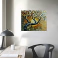 thumbnail image 4 of JEUXUS Art, Modern Painted Abstract Lucky Tree Canvas Art Canvas Living room bedroom dining room Wall Decoration Wood Inside Framed Ready to Hang 20x16in, 4 of 5