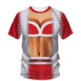 thumbnail image 1 of Camiseta de línea ancha para hombre, dos disfraces falsos de Hip-Hop para fiesta anual, Carnaval y Navidad, figura interesante e innovadora, Top con cuello redondo en 3d, 1 of 4