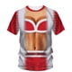 thumbnail image 1 of Camiseta de línea ancha para hombre, dos disfraces falsos de Hip-Hop para fiesta anual, Carnaval y Navidad, figura interesante e innovadora, Top con cuello redondo en 3d, 1 of 4