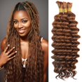 thumbnail image 1 of Cabello trenzado humano a granel AKONSOUL Deep Wave, 20 pulgadas, 110 g, x3, 1 of 7