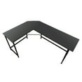thumbnail image 6 of Hassch L-Shaped Desk Modern Office Computer Table, Black, 6 of 10