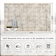 thumbnail image 4 of Balacho Farmhouse Floral Bohemian Faux Wool Area Rug, 6' x 9', Beige, 4 of 8