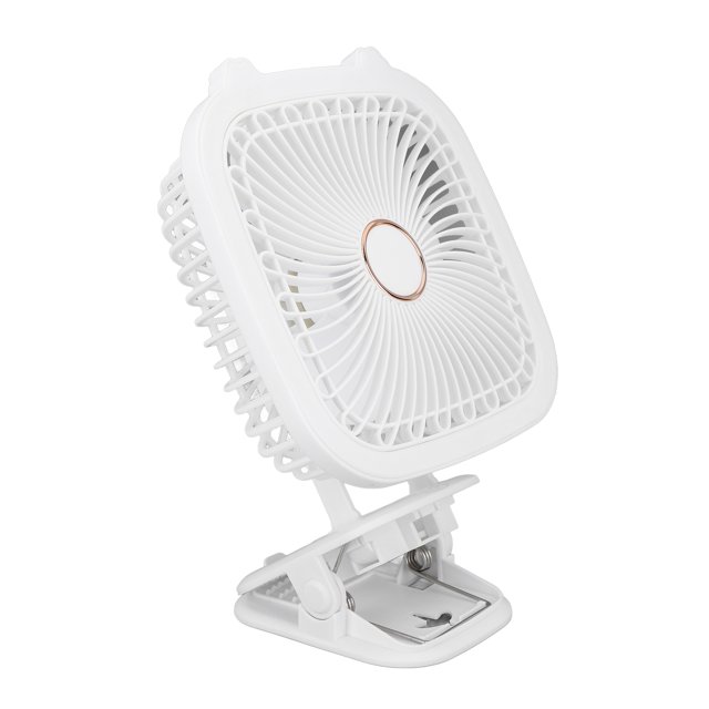 Ventilador pequeño, ventilador con clip blanco, ventilador con clip USB, ventilador con clip portátil, calidad inigualable