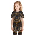 thumbnail image 5 of Fotbe Mystical Golden Eye Pijama Estampada de 2 Piezas para Niños – Ropa de Dormir de Manga Corta Cómoda para Niños y Niñas, Camiseta y Shorts de Algodón-XX-Large, 5 of 5