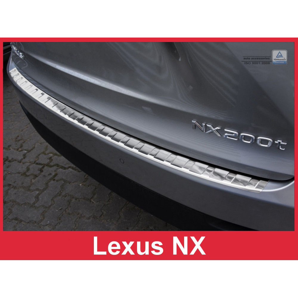 20152017 Lexus NX Brushed Stainless Steel Rear Bumper Protector