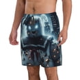 thumbnail image 2 of Ghostbusters Movie Stay Puft Men's Beach Shorts Swim Trunks Casual Quick Dry Board Shorts Swimwear with Mesh Lined and Pockets, 2 of 8