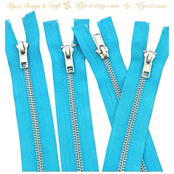 3 Inch 36 Inch Silver Separating Jacket Zippers, 5 Teeth Zippers, Y