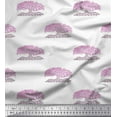 thumbnail image 1 of Soimoi Rayon Fabric Tree Block Decor Fabric Printed Yard 42 Inch Wide, 1 of 3