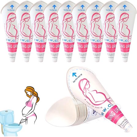 20Pcs Female Urination Device Pee Funnel for Women Portable Disposable Female Urinal Funnel to Standing Pee for Pregnant, Wounded, Travel, Camping