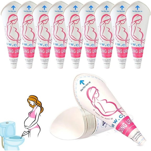 20Pcs Female Urination Device Pee Funnel for Women Portable Disposable Female Urinal Funnel to Standing Pee for Pregnant, Wounded, Travel, Camping