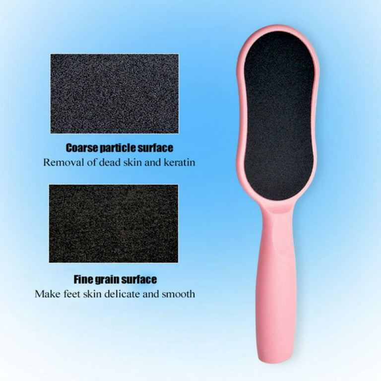 Foot File Hard Dead Skin Callus Remover Rasp Scraper Scrubber W/ flakes  Storage
