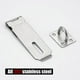 thumbnail image 4 of Door Hasp Latch Lock, 5 Inch Stainless Steel Safety Packlock Clasp, Brushed Finish 2 Pack, DL130-BN-P2, 4 of 4
