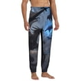 thumbnail image 4 of Xecao Black And Blue Lightning Dragon Print Active Tech Joggers for Men, Mens Sweatpants Lounge Pants with Pockets-Small, 4 of 5