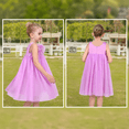 thumbnail image 6 of Sunny Fashion Girls Dress Violet 3D Floral Tulle Casual Formal Party 6 Years, 6 of 9