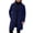 Navy, variant on Elegant Everyday Women’s Casual Jacket Classic Long Overcoat with Notched Lapel Knee-Length Trench for Spring Autumn and Winter Outerwear Women's Bomber Jacket Casual Coat