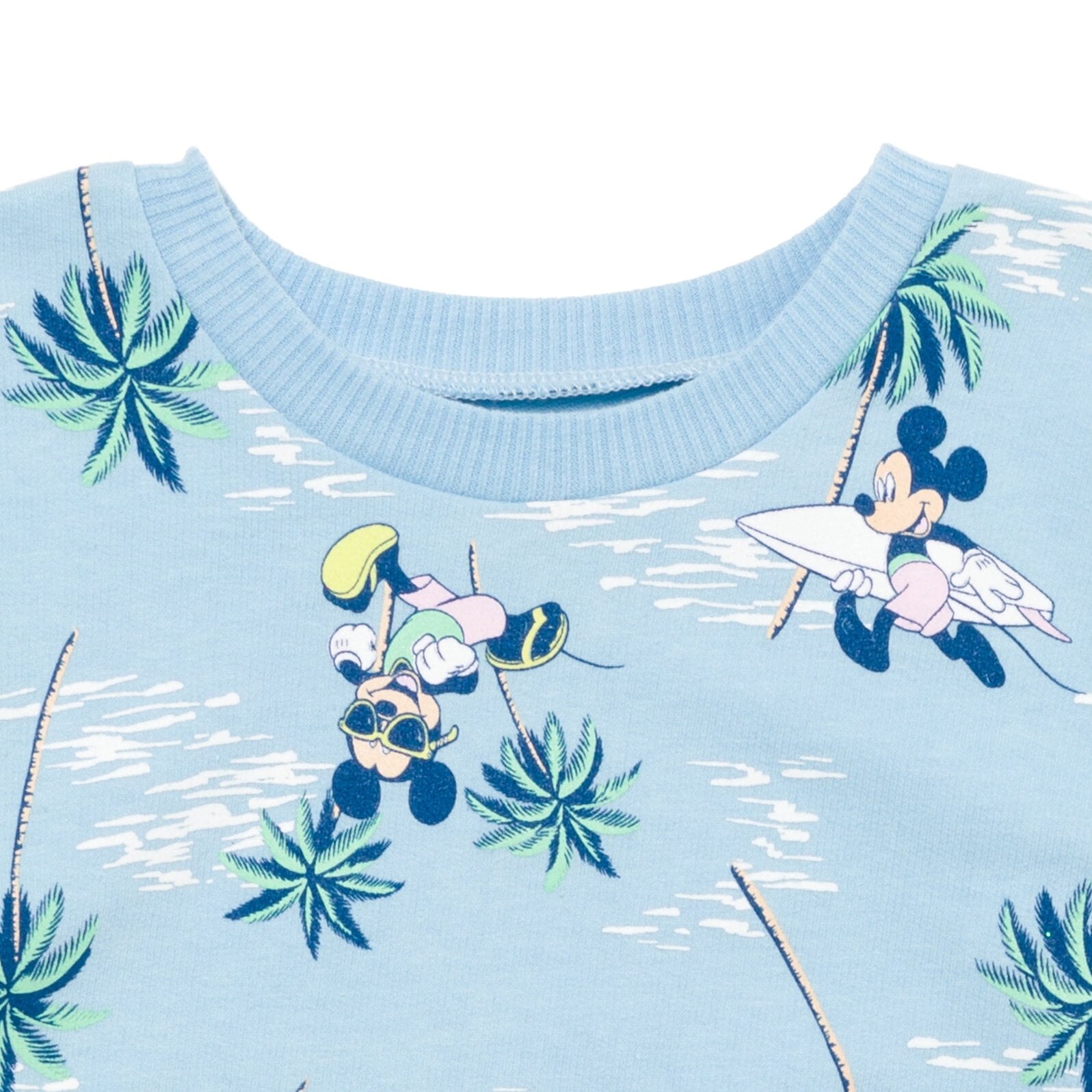Disney Mickey Mouse Baby Boys' 2-Piece T-Shirt and Shorts Set Mickey Light Blue