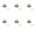 thumbnail image 1 of SHAR 6pcs Heavy Duty 304 Stainless Steel Fixing Clips 6mm Ceiling Wall Fixing Clips, 1 of 4