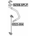 thumbnail image 2 of Febest FRONT STABILIZER BAR BUSHING # SZSB-SPLF OEM 42431-51K00, 2 of 2