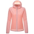 thumbnail image 1 of WEIYLL Womens Fleece Jacket Windproof Ultra-Light Rainproof Windbreaker Pink Fall Tops Size L, 1 of 4