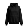 thumbnail image 7 of Hurxie Womens Oversized Hoodies Fleece Sweatshirts Long Sleeve Sweaters Pullover Fall Clothes with Pocket Black,L, 7 of 7