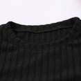 thumbnail image 5 of VISALY Women's Knit Dress Round Neck Casual Tunic Dress Slimming Fitted Dress Fall Trendy Elegant Dresses for Women Long Sleeve Crew Neck Soft Pullover Dress Basic Knit Sweater Dress Black M, 5 of 9
