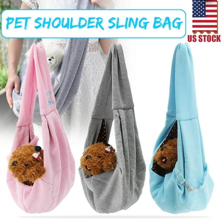 Portable Soft dog carrier Sling Bag Single Shoulder Bag Handbag for Small Pet Dog Cat Puppy Travel Tote Carry Pouch Cotton