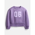 thumbnail image 2 of Wonder Nation Girls Fleece Sweatshirt and Joggers Set, 2 Piece, Sizes 4-18 & Plus, 2 of 5
