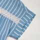 thumbnail image 5 of mfyjkho Tops Casuales Para Mujer, Blusa Informal Holgada De Encaje Con Patchwork Y Botones A Rayas, Cuello Redondo Y Manga Corta Para Mujer Tops Para Salir Xl, 5 of 8