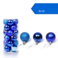 thumbnail image 1 of 24 mini bolas navideñas irrompibles para árbol de Navidad, ideal para decorar bodas, fiestas y otras ocasiones., 1 of 2