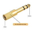 thumbnail image 2 of Microphone Audio Convertisseur Tête Plaqué Or 2 Pcs 6.5 à 3.5mm, 2 of 9