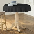 thumbnail image 2 of LA Linen Polyester Poplin Tablecloth 58-Inches Round, Black, 2 of 2