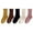 Brown, variant on Kids Girls Ruffle Socks,Casual Cute Ankle Socks Breathable Knit Cotton Soft Frilly Crew Socks Thin Solid Color Socks Breathable Pile Socks For Girls 5 Pairs