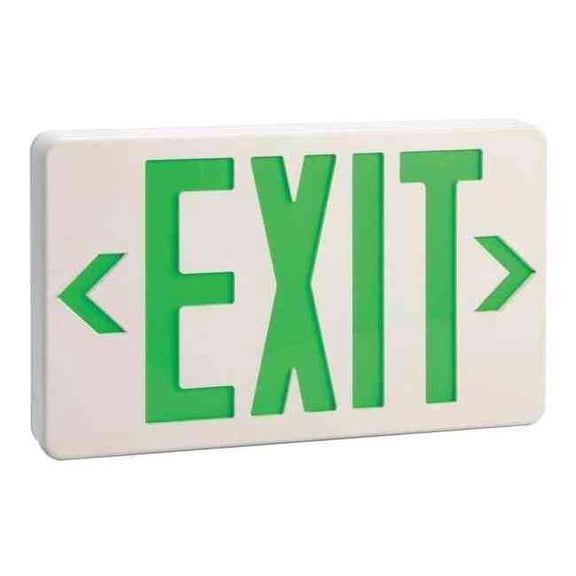 Thermoplastic LED Exit Sign with Battery Backup, 6CGL6 (Formerly LumaPro)