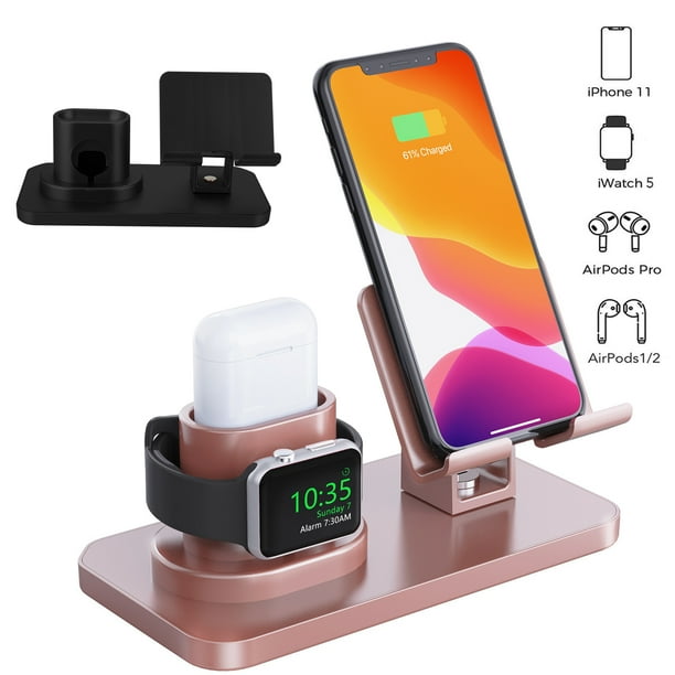Tsv 3 In 1 Charging Stand Universal Charging Dock Station Fits For Airpods 2 1 Apple