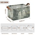 thumbnail image 7 of Yayeee Foldable Storage Basket for Shelves with Handles Set of 2 Waterproof Cloth Bins, Ghosts Playing in A Garden, 7 of 7