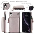 thumbnail image 4 of Funda tipo cartera para iPhone XR con tarjetero y correa para el hombro para mujer, 4 of 5