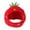 Red, variant on Barhoo Dog Hat Strawberry Costume Pet Cat Hat Cute Headgear Adjustable Hook Loop Soft Cotton Plush Party Costume Holiday Decor Photo Prop Funny Ear Cover Noise Protection Small Dogs Cats Puppy